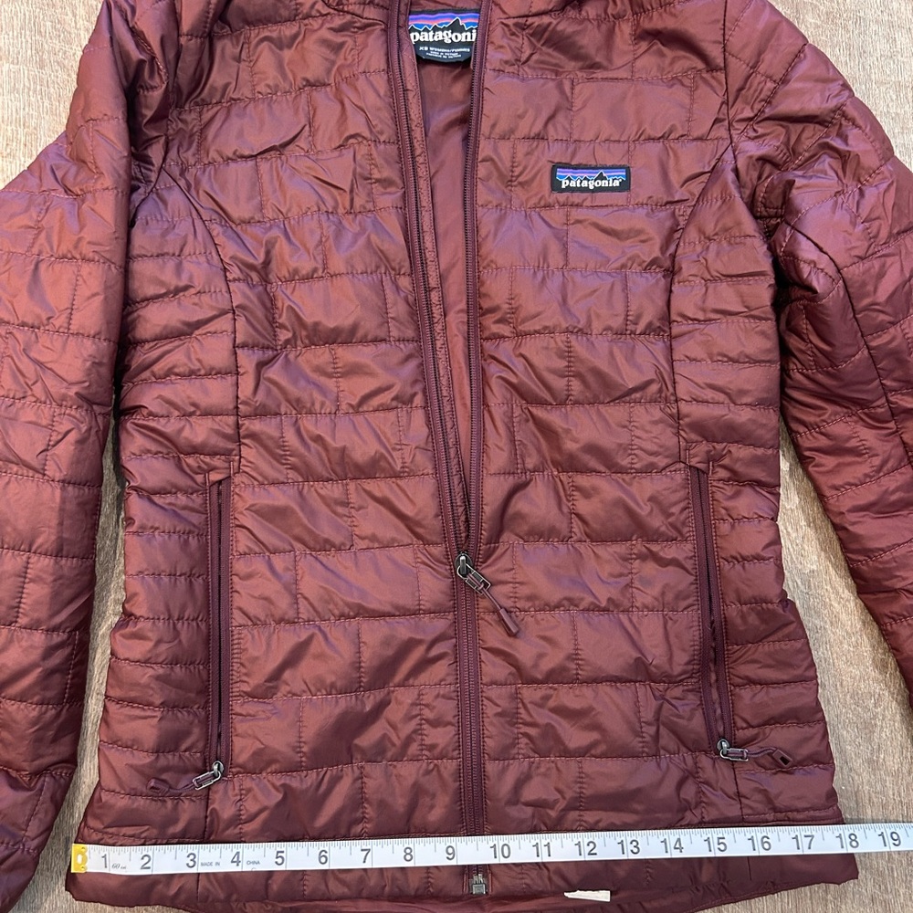 Patagonia *Nano Puff* Hoody | Maroon "Dark Ruby" | Lightweight & Warm | XS | EUC - Picture 4 of 6